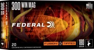 FEDERAL FUSION RIFLE AMO 300 WIN MAG 180GR SP 20RD BOX (10 BOX CASE)