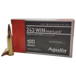 AGUILA AMO 243 WIN 100GR BTSP 20RD 2960FPS (10 BOX CASE)