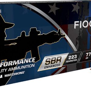 FIOCCHI HYPERFORMANCE SBR ENHANCED AMO 223 REM 77GR HPBT 20RD BOX ( 10 BOXES PER CASE )