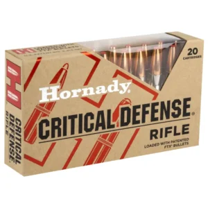 HORNADY CRITICAL DEFENSE AMO 308 WIN 155GR FTX 20RD (10 BOX CASE)
