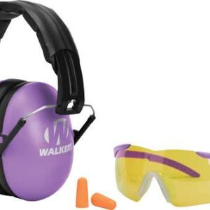 GSM WALKER'S YOUTH & WOMEN FOLDING PURPLE MUFF/GLASSES/PLUG COMBO ( 3 PER CASE )