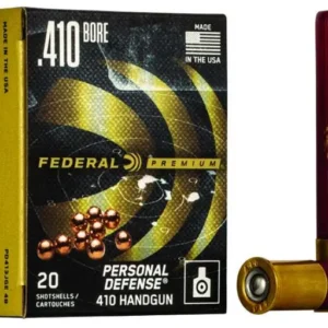 FEDERAL PERSONAL DEFENSE AMO 410GA 3" 9 PELLET 4 BUCK 20RD (10 BOX CASE)