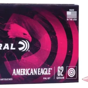 FEDERAL AMERICAN EAGLE AMO 223 REM 62GR FMJBT 20RD (25 BOX CASE)