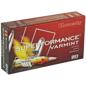 HORNADY SUPERFORMANCE VARMINT AMO 222 REM 50GR V-MAX SPF 20RD (10 BOX CASE)