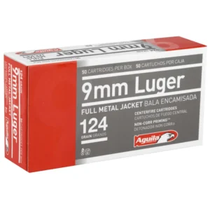 AGUILA AMO 9MM LUGER 124GR FMJ 50RD (20 BOXES PER CASE)