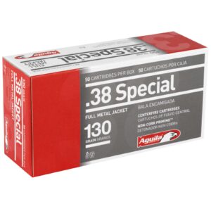AGUILA AMO 38 SPECIAL 130GR FMJ 50RD (20 BOXES PER CASE)