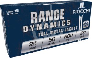 FIOCCHI AMO 25 AUTO 50GR FMJ 50-RD ( 20 BOXES PER CASE )