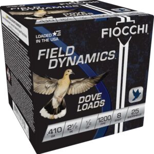 FIOCCHI DOVE&QUAIL AMO 410GA 2.5 IN 1/2 OZ #8 1200FPS 25-RD ( 10 BOXES PER CASE )
