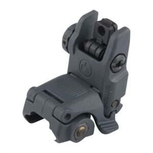MBUS REAR SIGHT FLIP-UP POLYMER FOR AR-15 STEALTH GRAY