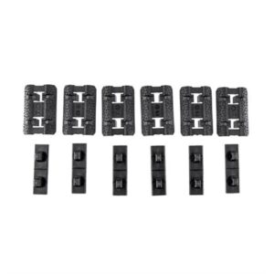 RAIL COVER TYPE 2 M-LOK POLYMER 1.5'' FOR AR-15 BLACK 6/PACK