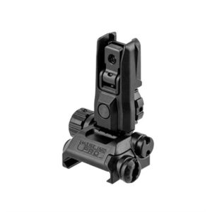 MBUS PRO REAR SIGHT FLIP-UP LR ADJUSTABLE 2.6'' STEEL BLACK