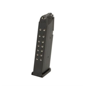 17RD MAGAZINE 9MM BLACK POLYMER FOR GLOCK 17, 19, 26