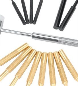 HAMMER & PUNCH SET WITH HARD PLASTIC CASE