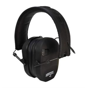 VERTEX LOW-PROFILE ELECTRONIC EARMUFF, BLACK