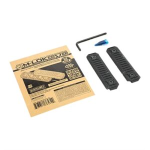 AR-15 M-LOK CABLE MANAGEMENT RAIL COVERS LONG BLACK 2PK