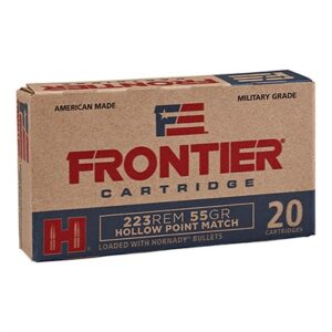 FRONTIER 223 REMINGTON 55GR MATCH HOLLOW POINT 20/BOX