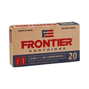 FRONTIER 5.56 NATO 75GR MATCH T2 BT HOLLOW POINT 20/BOX