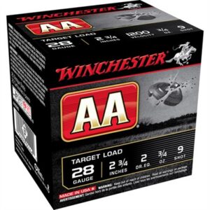 AA 28 GAUGE 2-3/4'' 3/4 OZ #9 SHOT 25/BOX