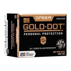 327 FEDERAL MAGNUM 100GR GOLD DOT HOLLOW POINT 20/BOX