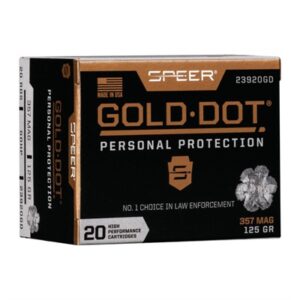 357 MAGNUM 125GR GOLD DOT HOLLOW POINT 20/BOX