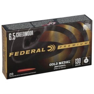 6.5MM CREEDMOOR 130GR BERGER AR HYBRID OTM 20/BOX