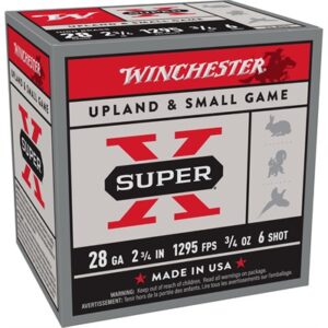 SUPER-X 28 GAUGE 2-3/4'' 3/4OZ #6 SHOT 25/BOX