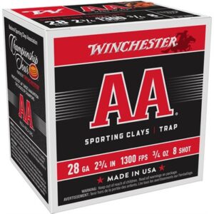 AA SPORTING CLAYS 28 GAUGE 2-3/4'' 3/4 OZ #8 SHOT 25/BOX