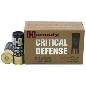 CRITICAL DEFENSE 12 GAUGE 2-3/4''8 PELLET #00 BUCKSHOT 10/BOX