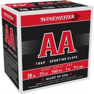 AA SPORTING CLAYS 20 GAUGE 2-3/4'' 1OZ #7.5 SHOT 25/BOX