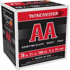 AA SPORTING CLAYS 28 GAUGE 2-3/4'' 3/4 OZ #8.5 SHOT 25/BOX