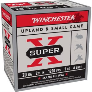 SUPER-X 20 GAUGE 2-3/4'' 1 OZ #6 SHOT 25/BOX