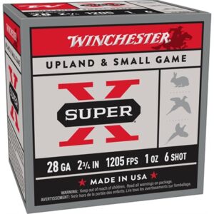 SUPER-X 28 GAUGE 2-3/4'' 1 OZ #6 SHOT 25/BOX