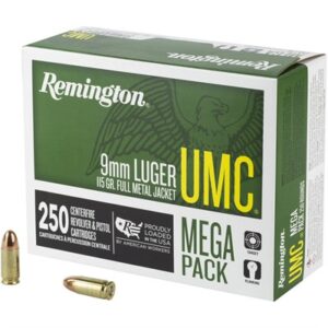 REMINGTON UMC MEGA PACK 9MM 115GR MC 250/BX