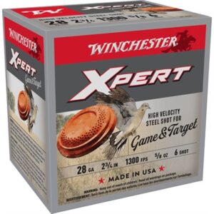 XPERT GAME & TARGET 28 GAUGE 2-3/4'' 5/8OZ #6 SHOT 25/BOX