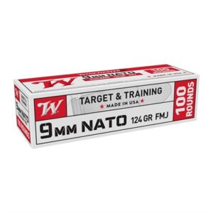 9MM LUGER NATO 124GR FULL METAL JACKET 100/BOX
