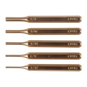 PRO+ 5 PIECE BRASS PUNCH SET