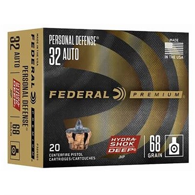 PERSONAL DEFENSE HYDRA-SHOK DEEP 32 ACP 68GR JHP 20/BOX