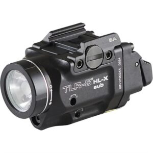 TLR-8 HL-X SUB TACTICAL LIGHT W/RED LASER FOR HELLCAT BLACK