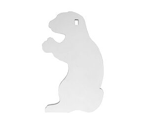B/C AR500 3/8" SILHOUETTE GOPHER WHT