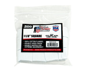 PRO-SHOT PATCH .22-.270CAL SQ 500 CT