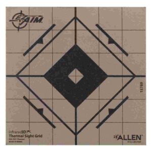 Allen EZ Aim Adhesive Thermal Sight Grid Paper Target 6"