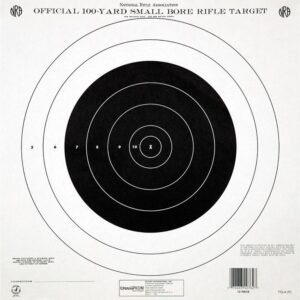 Champion Official NRA Paper Targets TQ-4(P) 100 yd Small Bore Rifle Single Bull 100/ct