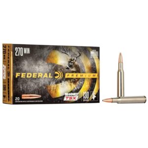 Federal Premium Triple-Shock X Rifle Ammunition .270 Win 130 gr HP 3060 fps - 20/ct