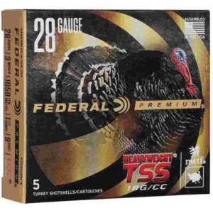 Federal Premium Turkey Heavyweight TSS Shotshell 28ga 3" 1-1/2oz 1050 fps #9 5/ct