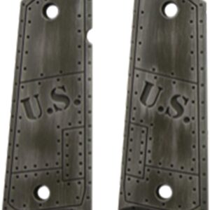 Hogue Govt. Model Aluminum - 1911 U.S. Green Distressed Grip