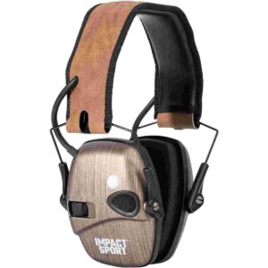 Howard Leight Impact Sport Bluetooth Earmuff Brushed Bronze Brown Band 21dB
