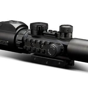 KONUSPRO AS34 Rifle Scope - 2-6x28mm 34mm SFP Engraved/Illum Mil-Dot Black Matte
