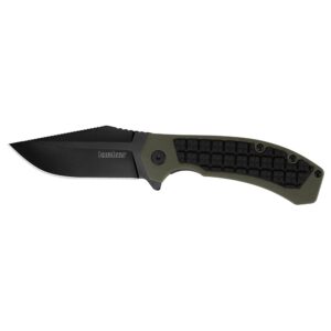 Kershaw Faultline Folder Knife 3" Drop Point Blade Olive