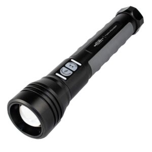 Police Security Flashlights Twin Power Flashlight 2000 Lumens Black