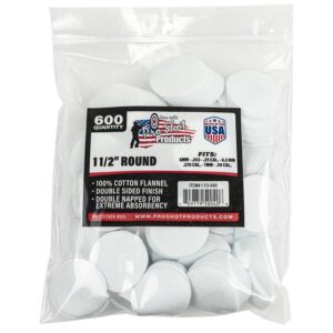 Pro-Shot 1 1/2" Round 100% Cotton Patches 600/ct